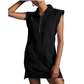 🌸Up to 40% off🔥Women's Sporty Half Zip Pullover Sleeveless Mini Dress