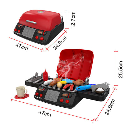 Simulated Barbecue Stove Playset with Water Spray for Kids