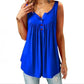 V Neck Loose Hem Women's Sleeveless T-Shirt/Fashion Tank Top