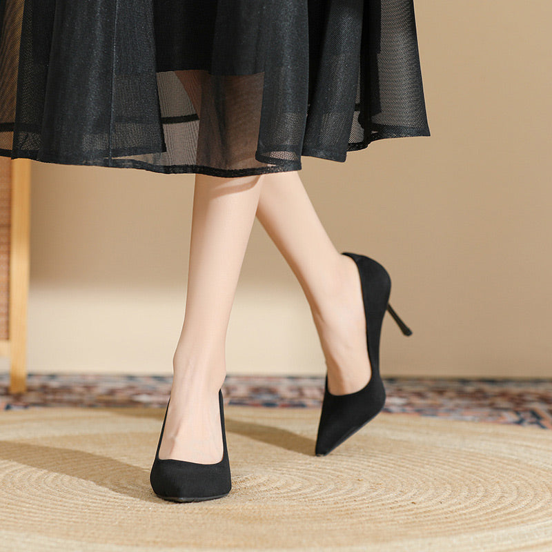 👠High-Quality Women's Pointed-Toe Black High Heels