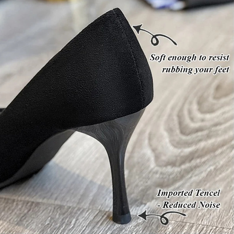 👠High-Quality Women's Pointed-Toe Black High Heels