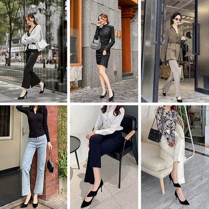 👠High-Quality Women's Pointed-Toe Black High Heels