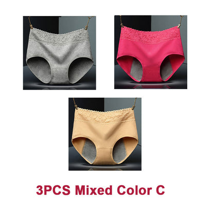 Women's Super Soft Cotton Mid-waist Leak-proof Period Panties