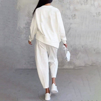 💥Limit Time 49% OFF 💕Women's 2-piece set: long-sleeved round neck top + pants🧥+👖