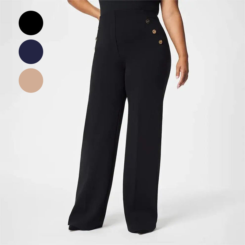 💥LAST DAY 49% OFF💖Women's Plus Size High Stretch High-Waist Wide-Leg Pants👖