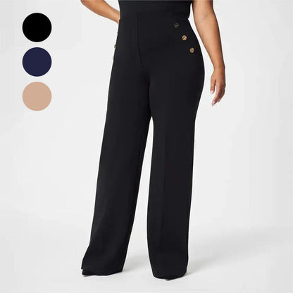💥LAST DAY 49% OFF💖Women's Plus Size High Stretch High-Waist Wide-Leg Pants👖