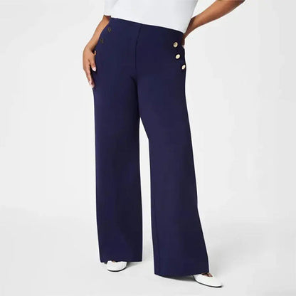 💥LAST DAY 49% OFF💖Women's Plus Size High Stretch High-Waist Wide-Leg Pants👖