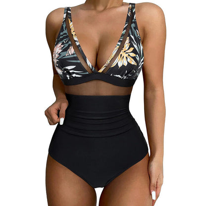 🩱Hot Sale 50% OFF👙Mesh Tummy Control Swimsuit