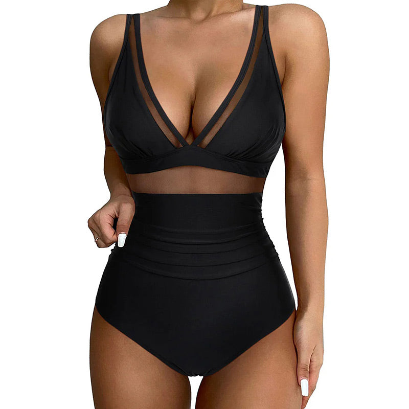 🩱Hot Sale 50% OFF👙Mesh Tummy Control Swimsuit