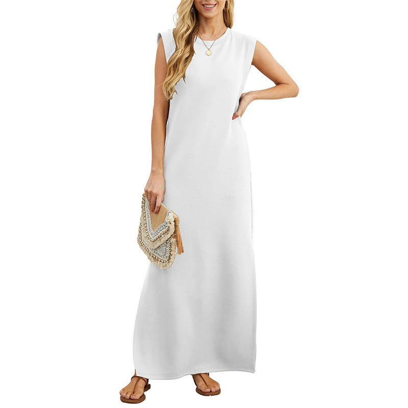 🔥Hot Sale🔥👗Women's Wrinkle-Free Casual Dress with Split Hem