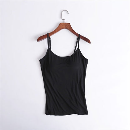 🔥Summer Sale - Stretch Cotton Camisole Built-in Bra