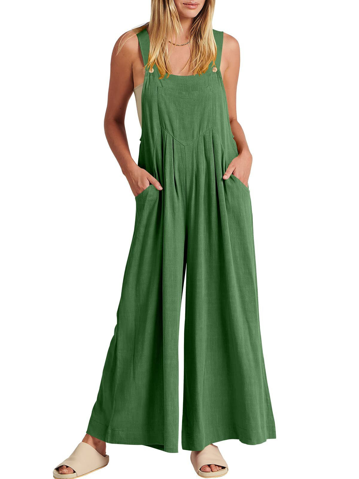 🥰Buy 2 Get 10% OFF🥰 Plus Size Wide Leg Overalls Jumpsuit