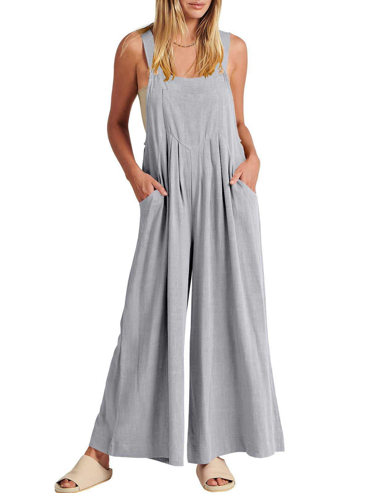 🥰Buy 2 Get 10% OFF🥰 Plus Size Wide Leg Overalls Jumpsuit