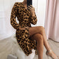 ✨V-Neck Leopard Print Dress