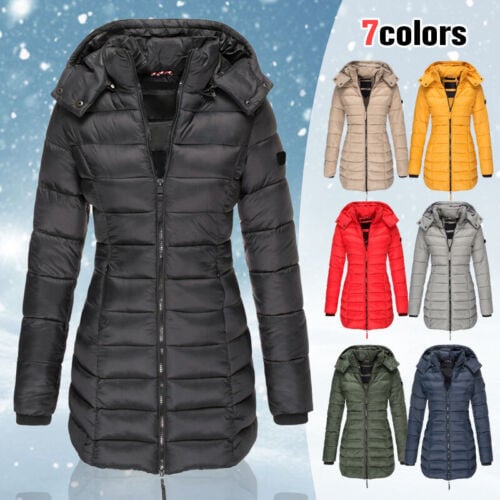 ❄️Early Winter Discount-49% OFF❄️Winter women's mid-length padded jacket warm hooded jacket
