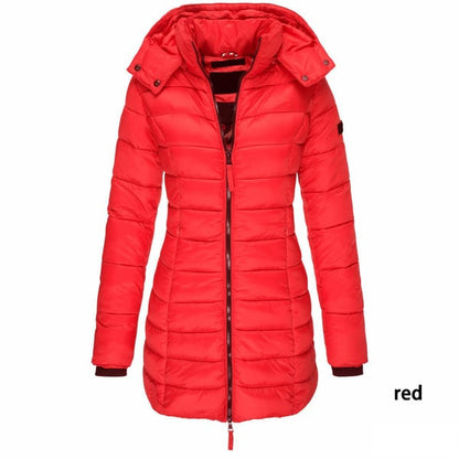 ❄️Early Winter Discount-49% OFF❄️Winter women's mid-length padded jacket warm hooded jacket