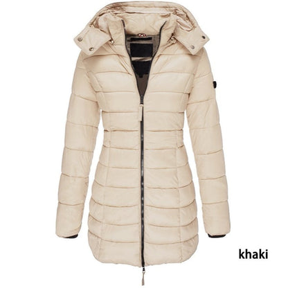❄️Early Winter Discount-49% OFF❄️Winter women's mid-length padded jacket warm hooded jacket
