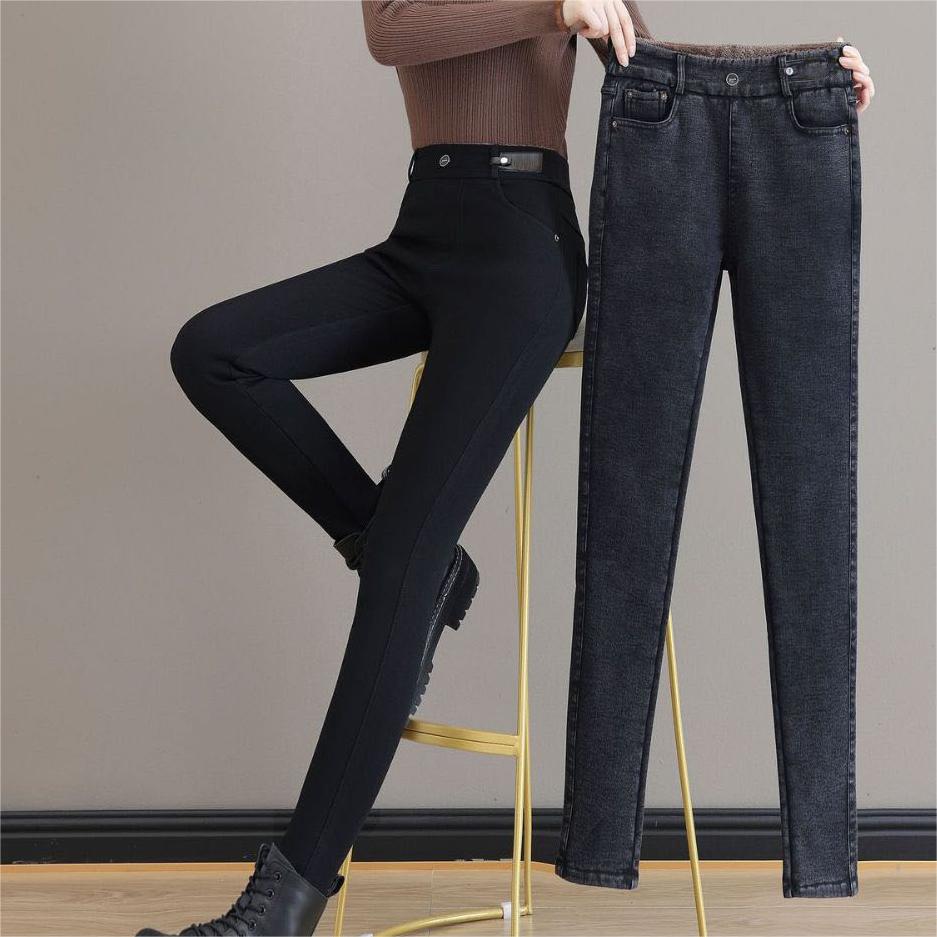 👖 50% OFF NOW! 💕 Women's High Waist Warm Skinny Jeans - Stretchy & Slimming, Perfect for All-Day Comfort and Style ✨
