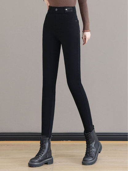 👖 50% OFF NOW! 💕 Women's High Waist Warm Skinny Jeans - Stretchy & Slimming, Perfect for All-Day Comfort and Style ✨