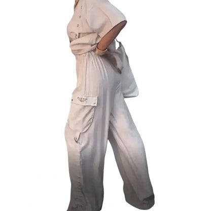 💗Summer Specials💗Women's Round Neck T-Shirt and Trousers Two-Piece Suit💕