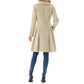 Women's A-line Slim Long Tweed Coat