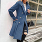 Women's A-line Slim Long Tweed Coat