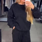 💖Limited Sale 50% OFF💖Women’s Round-neck Casual Sports Sweatshirt and Jogger Pants (2-piece Set)