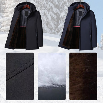 （Buy two and get free delivery）warm gift - Men's Warm Thickened Hooded Jacket