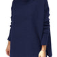Women's Turtleneck Oversize Hem Knit Pullover Sweater