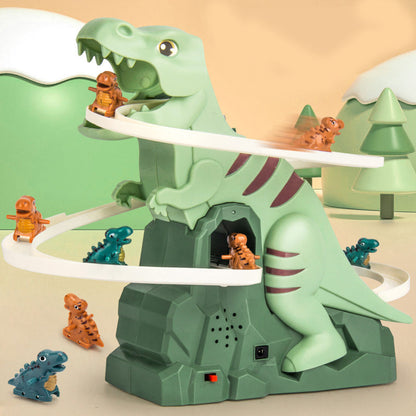 THE BEST CHRISTMAS GIFT 🎅 Electric Dinosaur Chase Race Track Playset