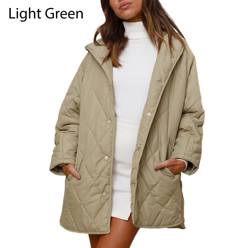 Women's Winter Coldproof Lightweight Hooded Cotton Jacket