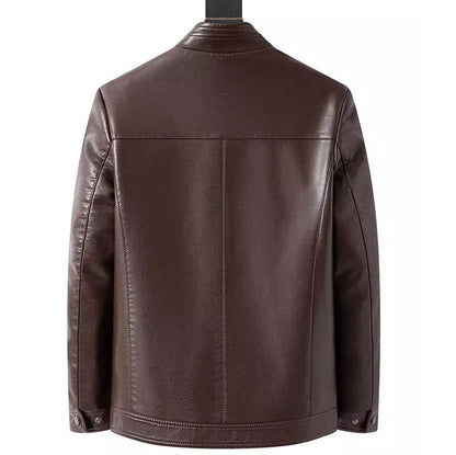 ❄️Winter Specials❄️ Men’s Warm Plush Lining Leather Jacket