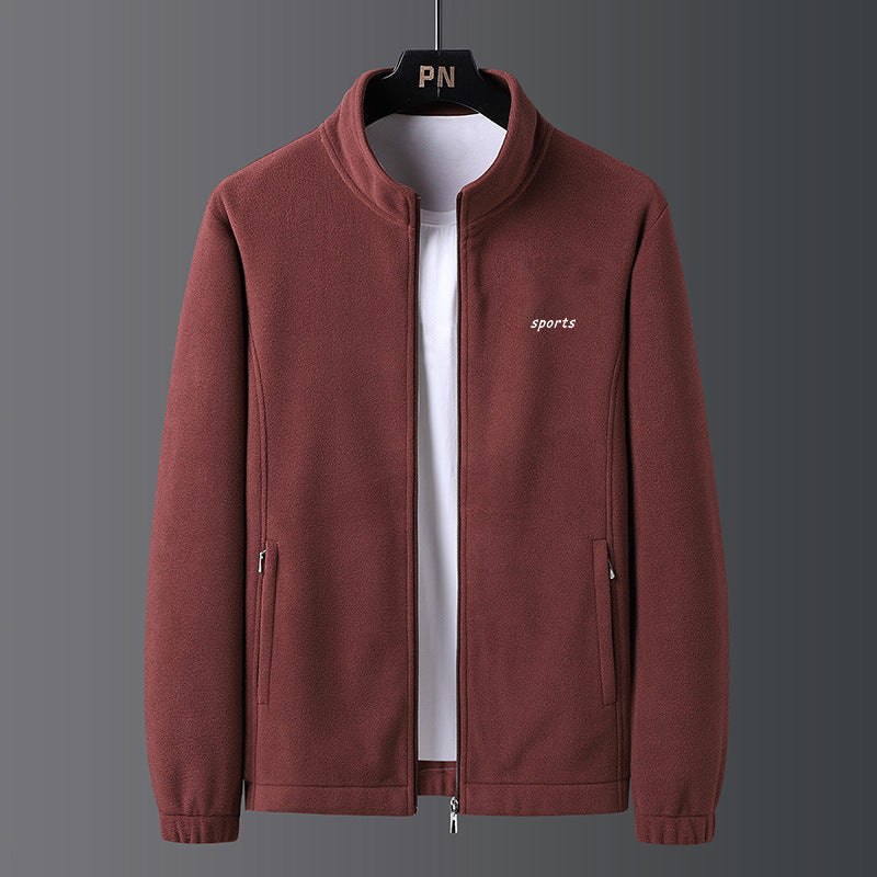 【A Warm Gift in Winter】 Men's Lightweight Full Zip Outdoor Casual Soft Fleece Jacket