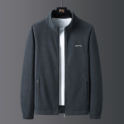 【A Warm Gift in Winter】 Men's Lightweight Full Zip Outdoor Casual Soft Fleece Jacket