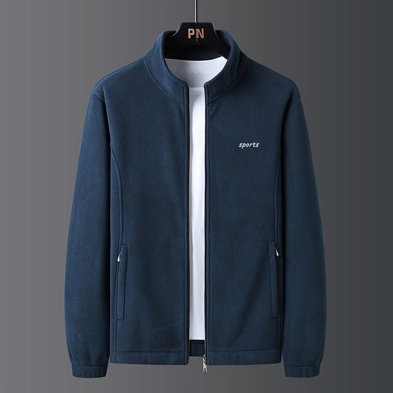 【A Warm Gift in Winter】 Men's Lightweight Full Zip Outdoor Casual Soft Fleece Jacket