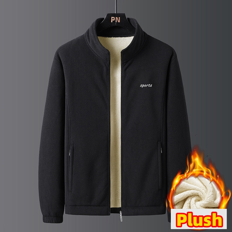 【A Warm Gift in Winter】 Men's Lightweight Full Zip Outdoor Casual Soft Fleece Jacket