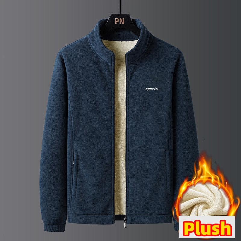 【A Warm Gift in Winter】 Men's Lightweight Full Zip Outdoor Casual Soft Fleece Jacket