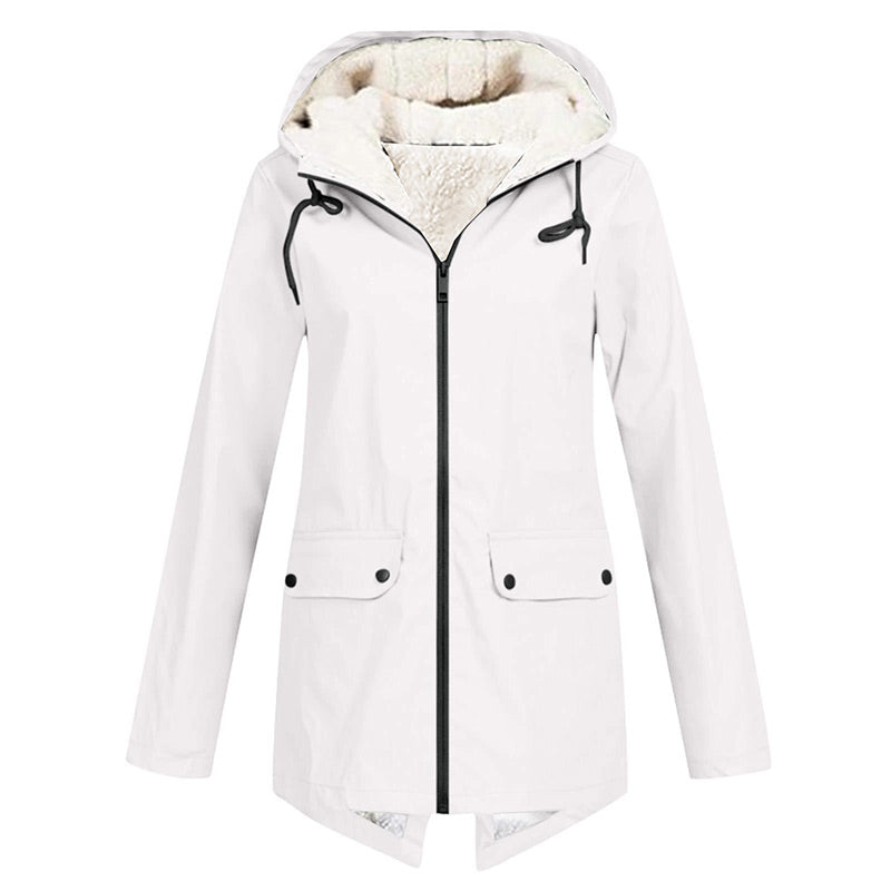 Soft Full Zipper Hooded Jacket with Pockets