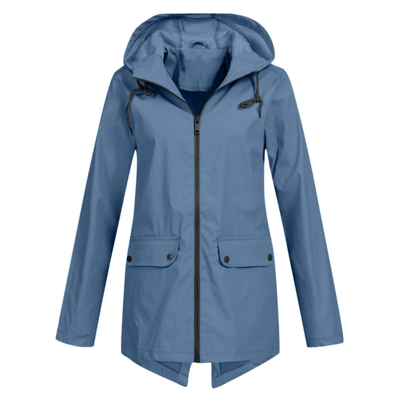 Soft Full Zipper Hooded Jacket with Pockets