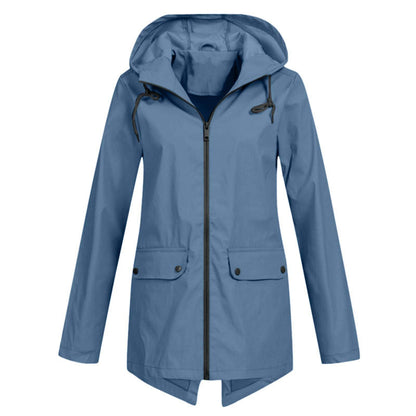 Soft Full Zipper Hooded Jacket with Pockets