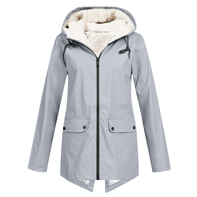 Soft Full Zipper Hooded Jacket with Pockets