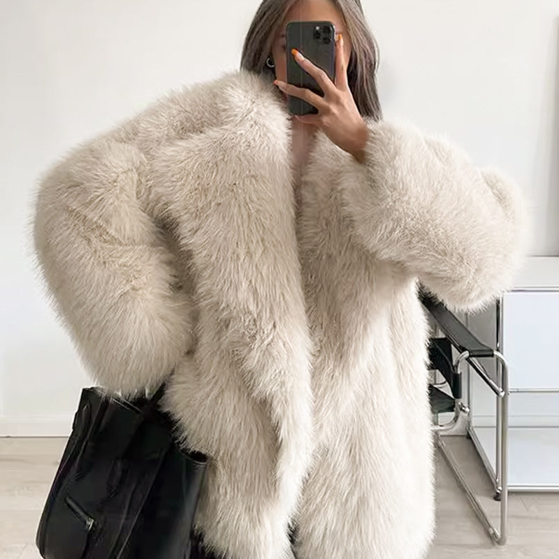 🔥🖤Winter Pre-Sale Women's Fur Coat, Plush Lining, Soft Collar, Free Shipping (Cozy Edition)