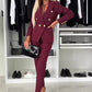 🔥HOT SALE 50% OFF🔥 Women's Double-Breasted Blazer & Tailored Pants Set