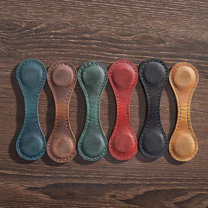 Vintage Magnetic Leather Bookmark