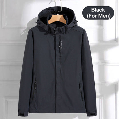 Warm Lightweight Full-Zip Hooded Jacket with Removable Liner