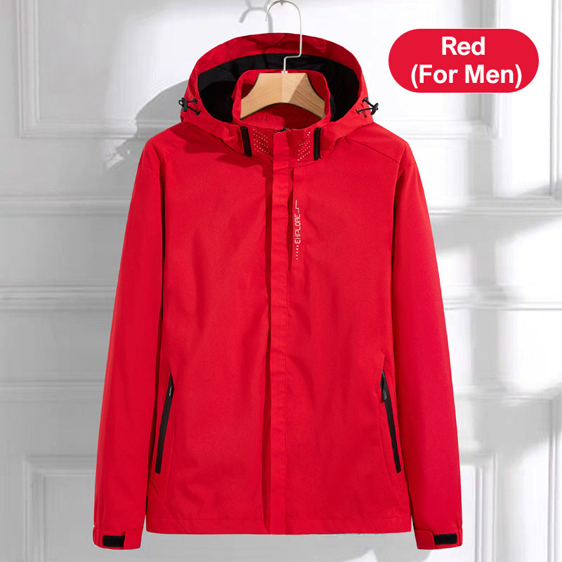 Warm Lightweight Full-Zip Hooded Jacket with Removable Liner