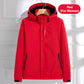 Warm Lightweight Full-Zip Hooded Jacket with Removable Liner