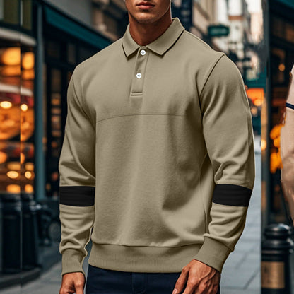 Men's Lapel Collar Sweatshirt