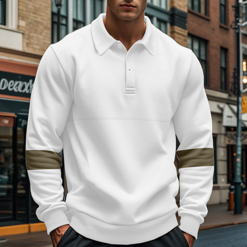 Men's Lapel Collar Sweatshirt