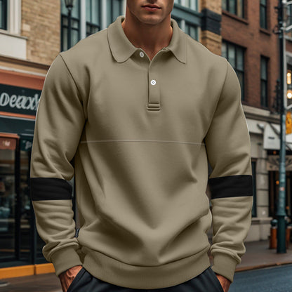 Men's Lapel Collar Sweatshirt